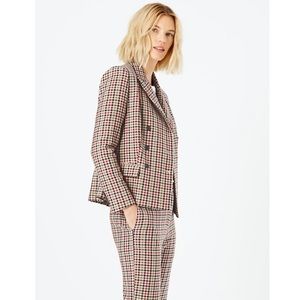 Marks & Spencer Collection Multicolor Petite Checked Blazer Jacket